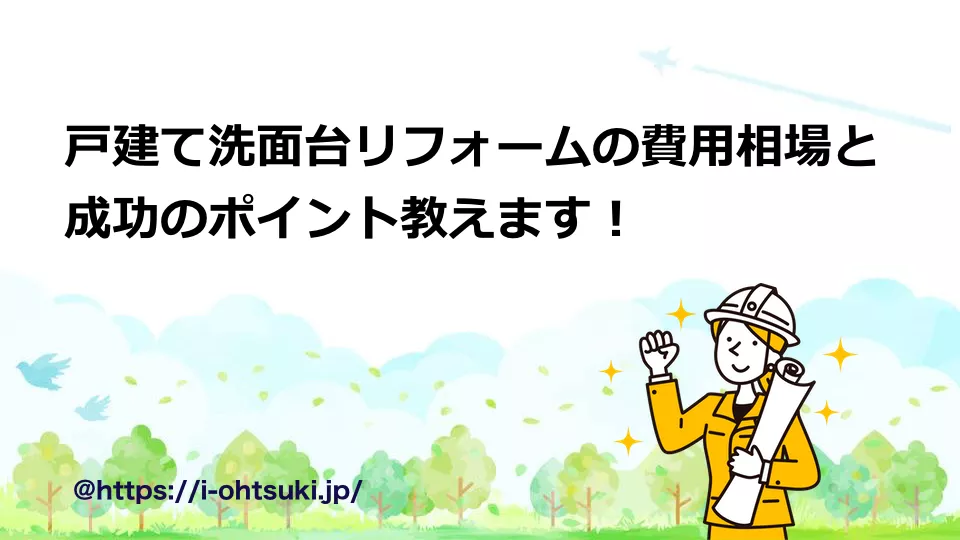 洗面台リフォームの費用