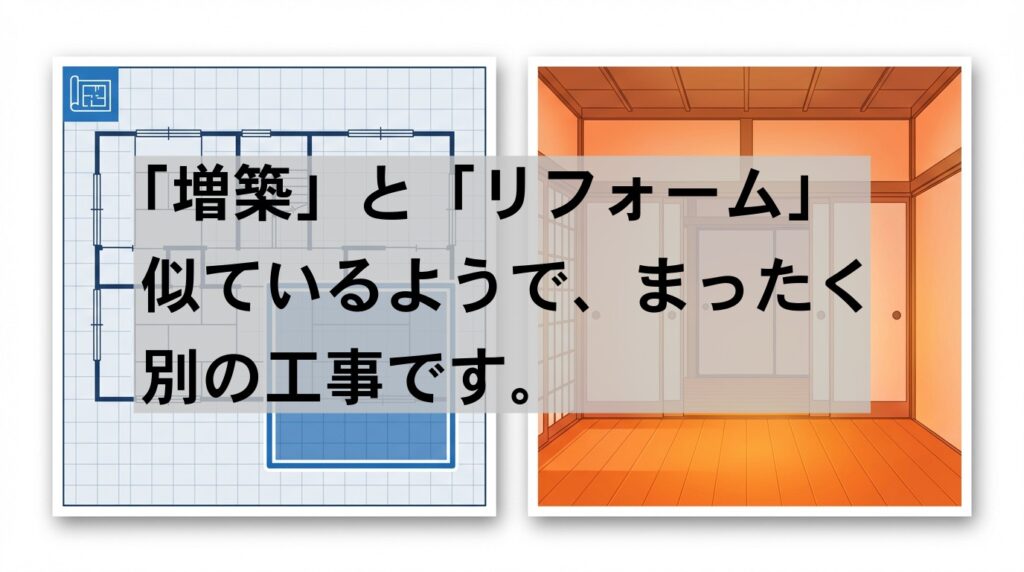 増築とリフォーム、そもそも何が違うの？